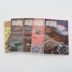 Vintage Analog Science Fiction Magazine Lot of 5 1970 Poul Anderson - Lot #6